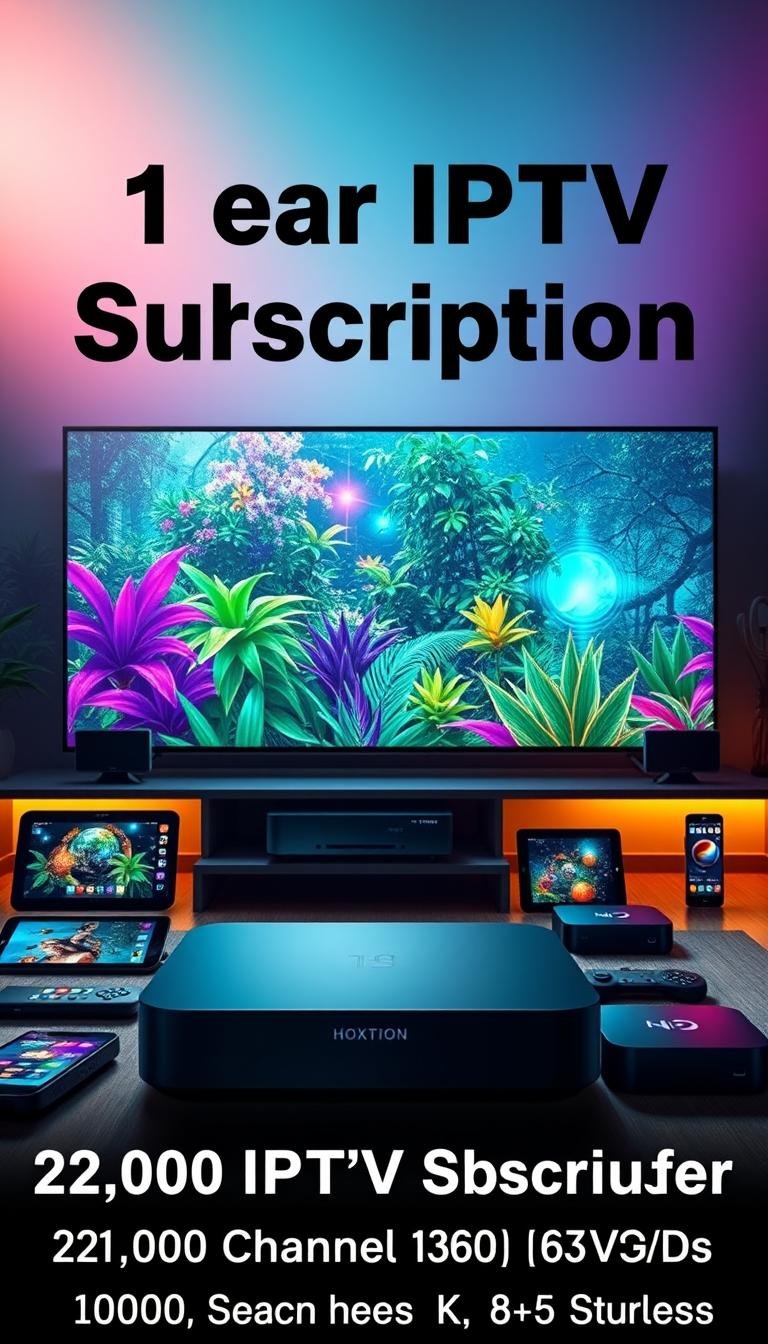 1 year iptv subscription 21000 channels