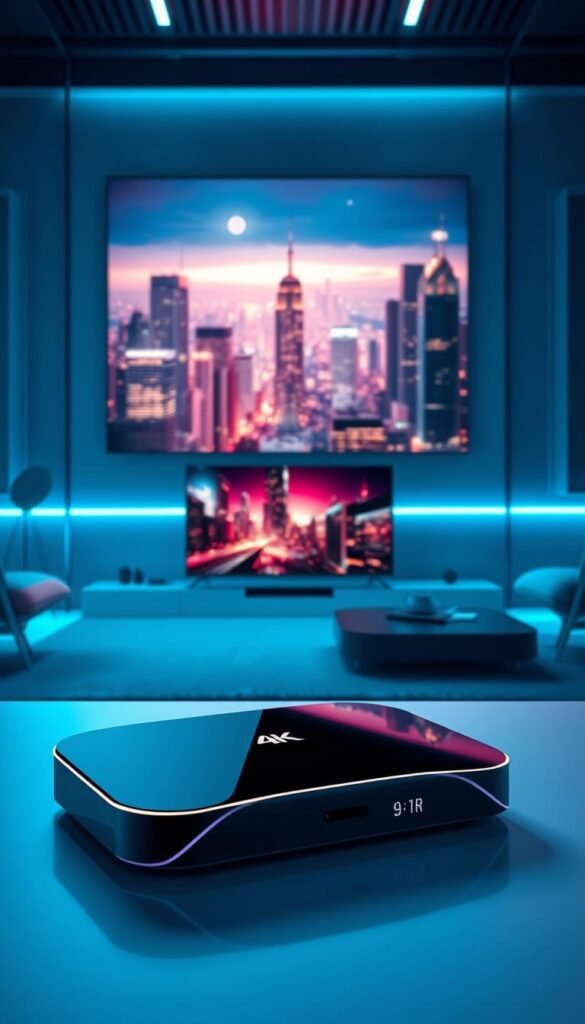 A high-tech, immersive streaming experience showcasing the unparalleled quality and technical prowess of the Hoxtoon Provider. In the foreground, a sleek, futuristic media device displays vivid, 4K HDR content, its smooth curves and modern design reflecting the cutting-edge technology within. The middle ground features a minimalist living room setting, with a large, ultra-HD television screen casting a mesmerizing, cinematic glow. In the background, a cityscape of towering skyscrapers and glowing neon lights suggests the urban, always-connected nature of modern streaming. Bathed in a cool, blue-tinted lighting, the scene conveys a sense of technological sophistication and uncompromising performance, perfectly capturing the essence of the Hoxtoon Provider's streaming dominance. A high-tech, immersive streaming experience showcasing the unparalleled quality and technical prowess of the Hoxtoon Provider. In the foreground, a sleek, futuristic media device displays vivid, 4K HDR content, its smooth curves and modern design reflecting the cutting-edge technology within. The middle ground features a minimalist living room setting, with a large, ultra-HD television screen casting a mesmerizing, cinematic glow. In the background, a cityscape of towering skyscrapers and glowing neon lights suggests the urban, always-connected nature of modern streaming. Bathed in a cool, blue-tinted lighting, the scene conveys a sense of technological sophistication and uncompromising performance, perfectly capturing the essence of the Hoxtoon Provider's streaming dominance.
