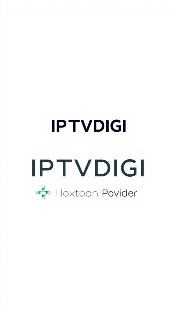 A modern, sleek logo for IPTVDIGI IPTV Service, with a clean and minimalist design. The logo features the brand name in a bold, sans-serif typeface, with a subtle graphic element, such as a simple geometric shape or an abstract symbol, that complements the typography. The logo is presented against a plain, neutral background, allowing the branding to take center stage. The overall aesthetic conveys a sense of professionalism, reliability, and technological sophistication, befitting a leading IPTV provider. Hoxtoon Provider is also featured as a secondary element, integrated seamlessly into the design.
