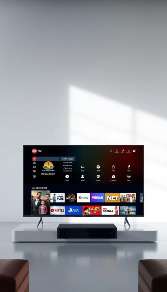 A sleek and modern IPTV interface with intuitive catch-up features. In the foreground, a high-resolution display showcases a variety of international content and language options, reflecting the diverse audience of the Hoxtoon Provider service. The middle ground features a minimalist UI design with clean lines and intuitive icons, allowing seamless navigation through the catch-up library. The background is a soft, gradient-based color palette, creating a sense of sophistication and technology. Lighting is natural and diffused, highlighting the clarity of the display and the attention to detail in the user experience. The overall atmosphere conveys a sense of global connectivity and accessibility, perfectly suited for the "International Content and Language Support" section of the article.