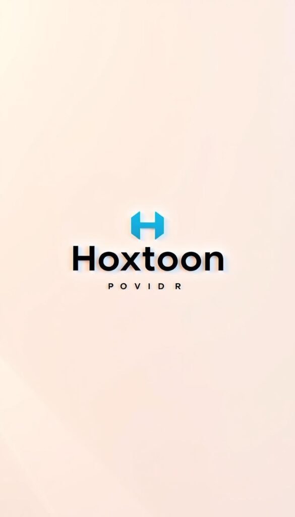 A sleek, modern logo for the "Hoxtoon Provider" IPTV service, rendered in a clean, minimalist style. The logo is the central focus, with a crisp white backdrop and subtle geometric elements that evoke a sense of high-tech professionalism. The lighting is warm and directional, casting soft shadows that give the image depth and dimension. The overall composition is balanced and visually appealing, capturing the essence of Hoxtoon as America's premier IPTV provider.