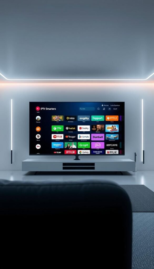 A well-lit, high-resolution image showcasing the Hoxtoon Provider IPTV service. In the foreground, a modern smart TV screen displays the IPTV Smarters interface, highlighting the seamless integration and user-friendly experience. The middle ground features various IPTV content sources, including live TV channels, on-demand movies, and popular streaming platforms. In the background, a sleek and futuristic tech environment sets the scene, with clean lines, minimalist design, and subtle lighting accents. The overall mood conveys a sense of advanced, reliable, and accessible IPTV technology that offers a comprehensive solution to the "Failed to Authorize IPTV Smarters" issue. A well-lit, high-resolution image showcasing the Hoxtoon Provider IPTV service. In the foreground, a modern smart TV screen displays the IPTV Smarters interface, highlighting the seamless integration and user-friendly experience. The middle ground features various IPTV content sources, including live TV channels, on-demand movies, and popular streaming platforms. In the background, a sleek and futuristic tech environment sets the scene, with clean lines, minimalist design, and subtle lighting accents. The overall mood conveys a sense of advanced, reliable, and accessible IPTV technology that offers a comprehensive solution to the "Failed to Authorize IPTV Smarters" issue.