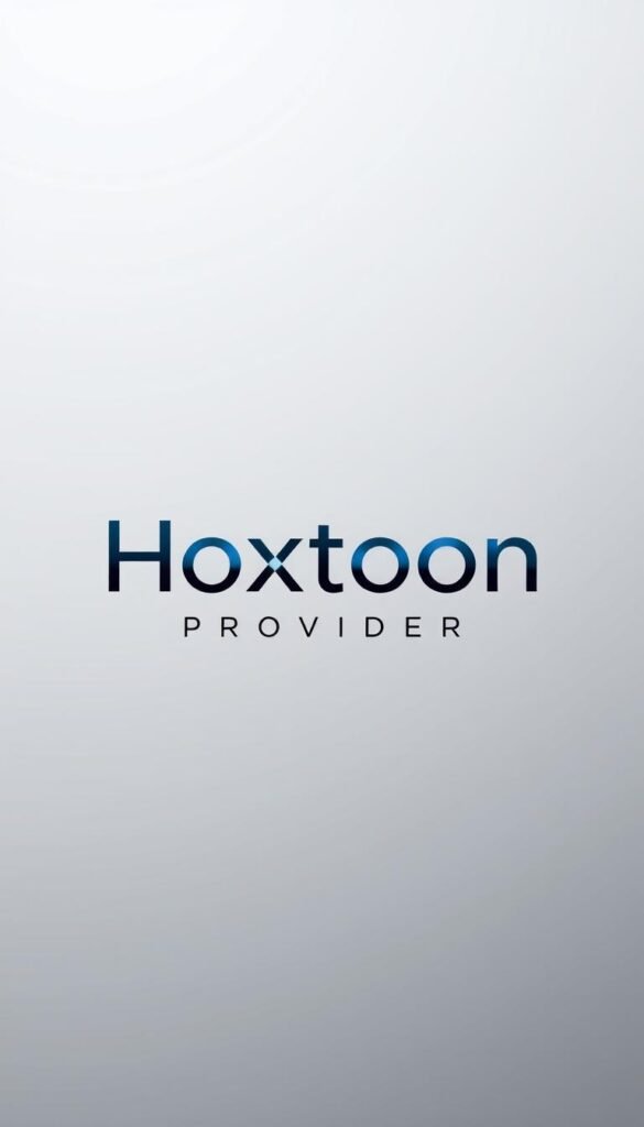 An elegant and modern logo of the "Hoxtoon Provider" brand against a minimalist backdrop, showcasing the company's premium IPTV services. The logo is prominently displayed in the center, rendered in a sleek, geometric sans-serif typeface with a subtle gradient effect for depth. The overall composition features a soft, neutral color palette with hints of cool blues and grays, creating a sophisticated and trustworthy atmosphere. The background is simple and uncluttered, allowing the brand identity to take center stage and convey a sense of professionalism and reliability.