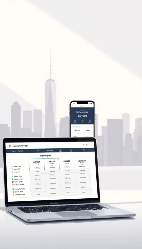 A sleek and modern illustration showcasing the Hoxtoon Provider IPTV reseller plans. In the foreground, a laptop displays a clean and visually appealing pricing table, highlighting the various subscription tiers and their corresponding features. The middle ground features a smartphone displaying the Hoxtoon Provider app interface, showcasing the user-friendly experience. In the background, a minimalist cityscape sets the scene, evoking a professional and tech-savvy atmosphere. The lighting is soft and directional, creating depth and emphasizing the key elements. The overall composition and color palette convey a sense of sophistication and attention to detail, befitting the premium IPTV reseller services offered by Hoxtoon Provider.