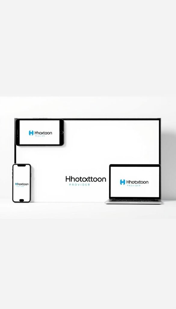 A sleek, minimalist arrangement of various electronic devices including a smartphone, tablet, laptop, and smart TV, all displaying the Hoxtoon Provider logo. The devices are strategically positioned to showcase their interconnectivity and seamless compatibility, with a clean, white background that emphasizes the modern, high-tech aesthetic. Soft, directional lighting creates depth and highlights the smooth, premium surfaces of the gadgets. The overall composition conveys a sense of effortless multi-device integration and the versatility of the Hoxtoon Provider platform.