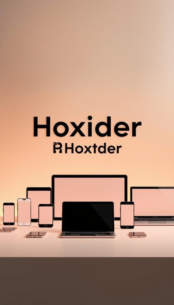A sleek, minimalist display showcasing the Hoxtoon Provider multi-device support. In the foreground, a stylized arrangement of various modern electronic devices, including smartphones, tablets, and laptops, seamlessly connected and synced. The devices are rendered in a clean, high-tech aesthetic, with subtle reflections and shadows that create depth and dimensionality. The middle ground features a prominent Hoxtoon Provider logo, rendered in a bold, eye-catching typeface, conveying the brand's strength and reliability. The background is a gradient of soft, muted tones, providing a calming and professional atmosphere, emphasizing the versatility and flexibility of the Hoxtoon Provider platform. Soft, directional lighting casts a warm glow, highlighting the sleek design of the devices and the Hoxtoon Provider branding. The overall composition is balanced, visually appealing, and effectively communicates the subject's key features.